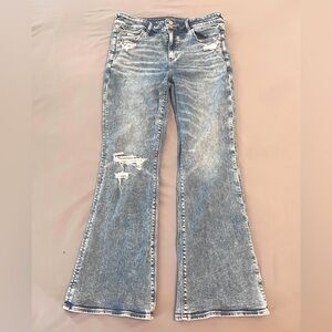 American Eagle women's high rise artist flare jeans - size 14